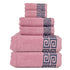 Pink Luxury Cotton Towel Set - 6-Piece Highly Absorbent Bath & Hand Towels