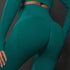 Size S Green Seamless High-Waisted Yoga Pants for Women - Lift Workout Leggings for Running, Gym, and Fitness