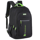 Black And Green Large Capacity Business Backpack for Men and Women - Waterproof Laptop School Bag with Breathable Design