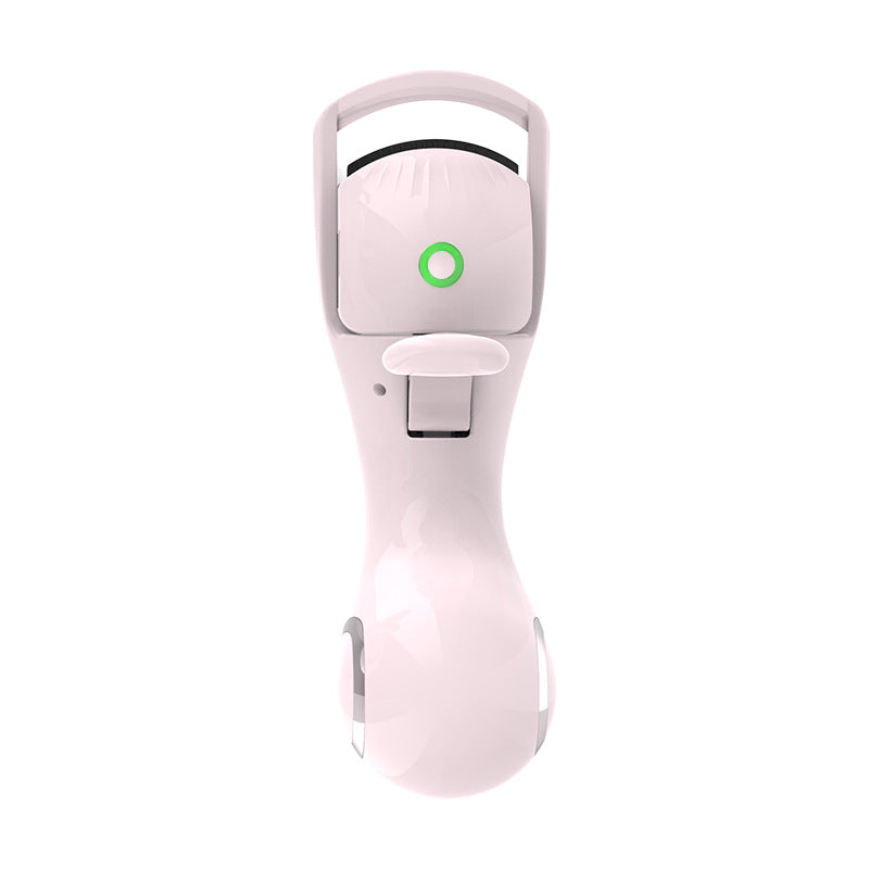 Pink Heated Eyelash Curler - 3 Temperature Settings, Long-Lasting Curl, Mini Electric Lash Curler