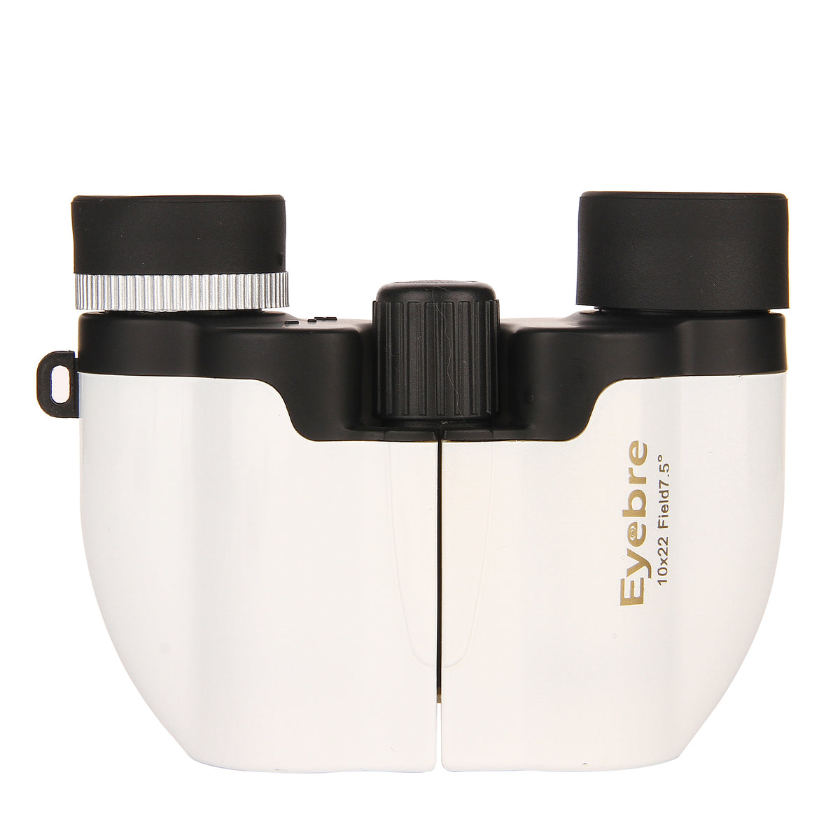 White 10x22 Compact Binoculars for Adults - High Definition Lightweight Telescope for Hiking, Travel, and Concerts