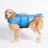 Size XL Blue Scales Pattern Pet Life Jacket for Dogs - Summer Swimming Safety Vest with Shark Fin for Small to Large Breeds