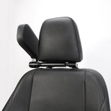 Black Car Side Headrest Pillow for Travel - Adjustable Neck Support Cushion for Rear Seat Comfort and Safety