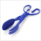 2 Pcs Blue Pet Poop Scooper with Long Handle - Durable Plastic Waste Picker for Dogs and Cats
