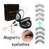 Style 3 Black Magnetic False Eyelashes Kit - 3 Pairs with Applicator Clip and Mirror Case