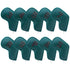 Dark Green Golf Iron Head Covers Set of 10 - Waterproof PU Leather Club Protectors with Embroidered Numbers (3-9, P, A, S)
