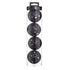 2 Tubes Black Outdoor Pickleball Balls 4-Pack - Durable 40-Hole Design with Carry Tube(8 balls in total)