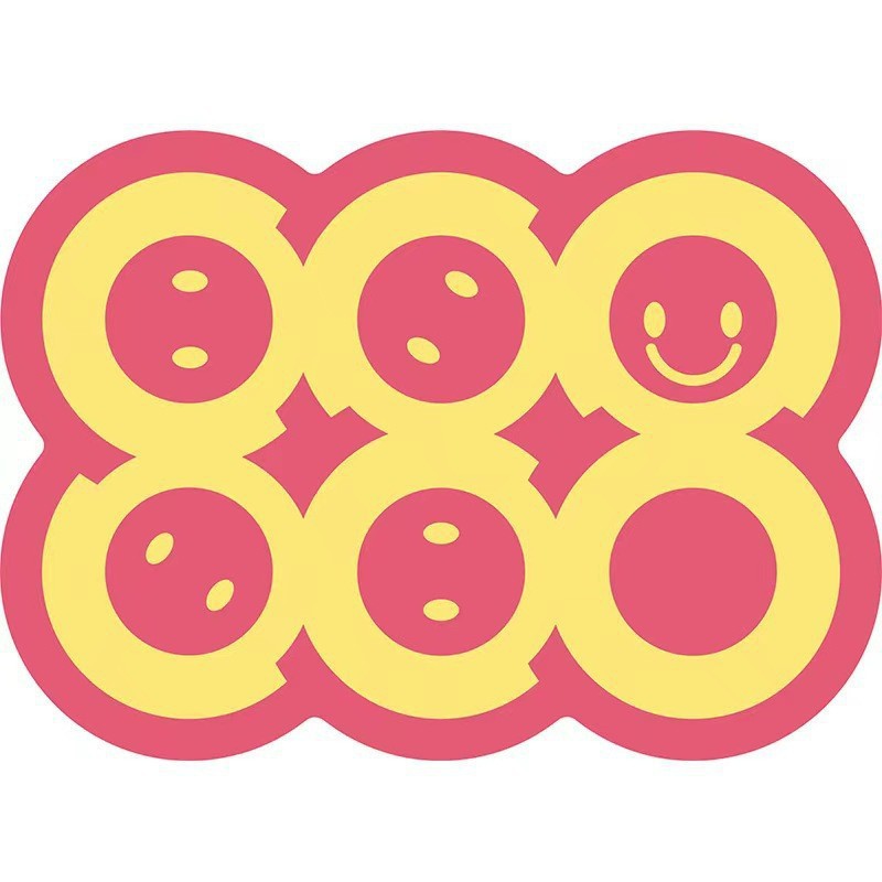 Style 2 Pink And Yellow Absorbent Diatomaceous Earth Pet Feeding Mat - Non-Slip & Quick Dry Placemat (50x80cm)