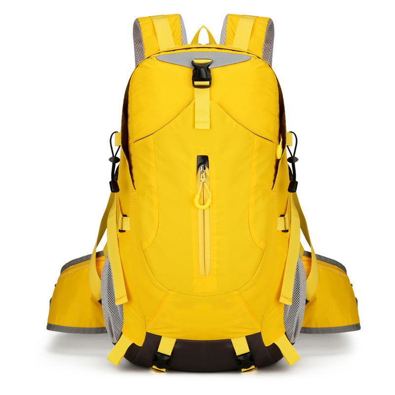 Yellow Lightweight 30L Hiking Backpack - Water-Resistant Outdoor Daypack for Trekking & Travel