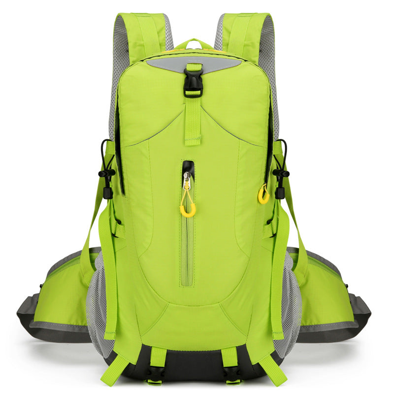 Green Lightweight 30L Hiking Backpack - Water-Resistant Outdoor Daypack for Trekking & Travel