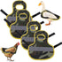 4 Pcs Camouflage Green High Visibility Chicken & Duck Safety Vest - Reflective Poultry Jacket