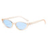 Milk Tea Leaves 2PCS Fashionable Cat-Eye Sunglasses for Women - Retro INS Style UV Protection Shades