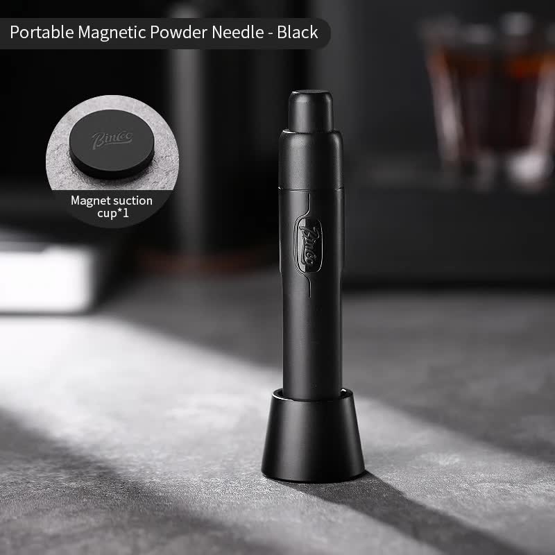 Black Telescopic Magnetic Stainless Steel Coffee Tamper Needle - Espresso Powder Distributor