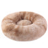 Tie-dye Baby Brown 50cm Cozy Round Pet Bed - Plush Cat & Dog Bed with Non-Slip Base, Machine Washable