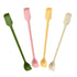 12-Piece Double-Ended Silicone Spatula & Jar Scraper Set - 4 Colors (Yellow, Green, Pink, White)