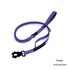 Purple Shock Absorbing Dog Leash with Reflective Stitching - 135cm for Small to Large Dogs