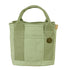 Light green Canvas Lunch Tote Bag - Stylish Handbag with Multiple Compartments for Women
