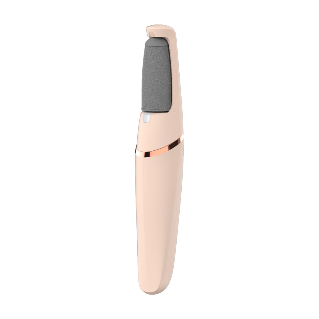Rechargeable Electric Foot File - Waterproof Callus Remover with Interchangeable Heads(pink)