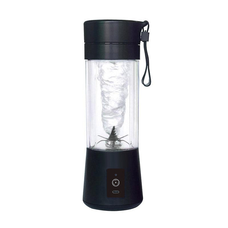 Black Portable Blender USB Rechargeable - Personal Size Smoothie Maker On The Go