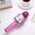 Rose red Bluetooth 5.0 Karaoke Microphone for Family Entertainment