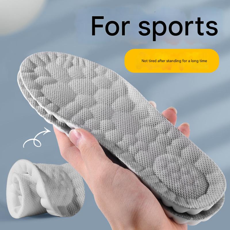 5 pcs 4D Cloud Technology Shoe Inserts - High Rebound, Super Soft, Breathable, Athletic Support (size : 41-42/265mm)