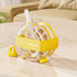 Yellow Portable Press-Release Ice Cube Maker Bottle - Makes 12 Cubes, Doubles as Bottle