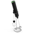 Black USB Rechargeable Milk Frother - 3-Speed Handheld Electric Whisk with Stand