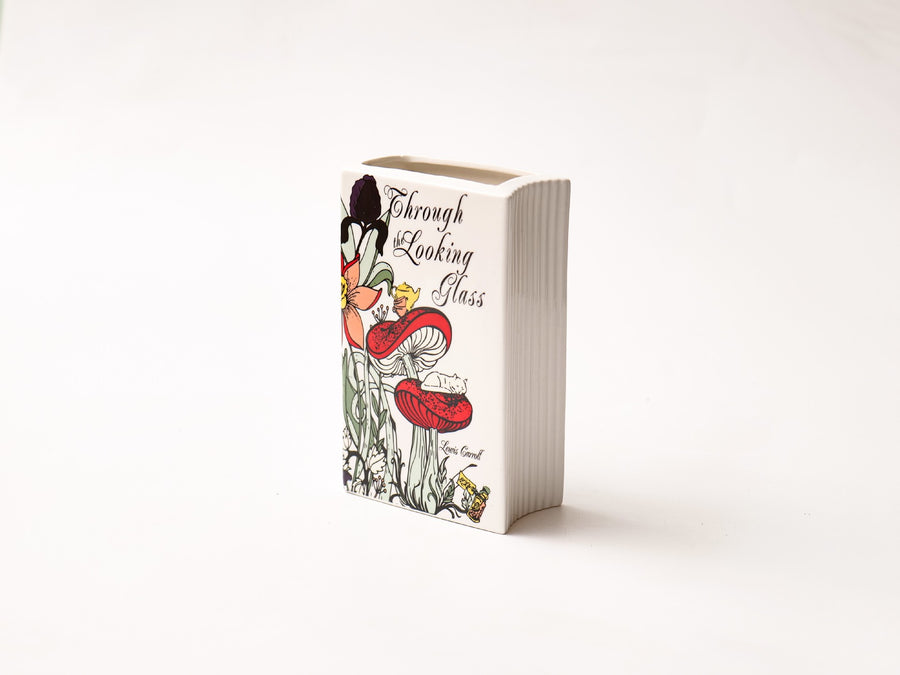 Literary Book Vase - Creative Ceramic Planter & Desk Organizer(Type A - 21x13x7cm)