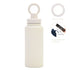 White 1L Stainless Steel Water Bottle with Magnetic Phone Holder Lid - Portable Hydration & Hands-Free Stand