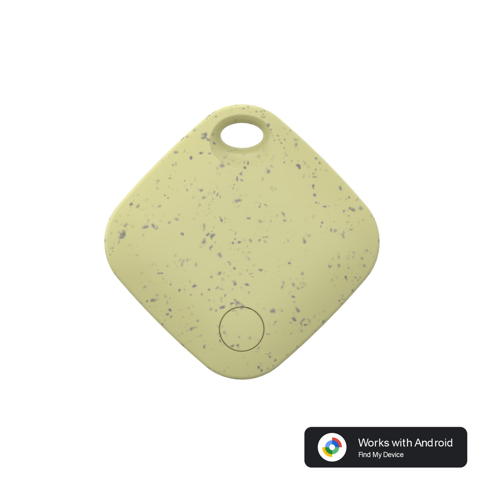Yellow Smart Item Locator Tag for Android - Google Find My Device Compatible, Anti-Lost Tracker