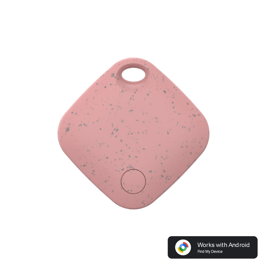 Pink Smart Item Locator Tag for Android - Google Find My Device Compatible, Anti-Lost Tracker