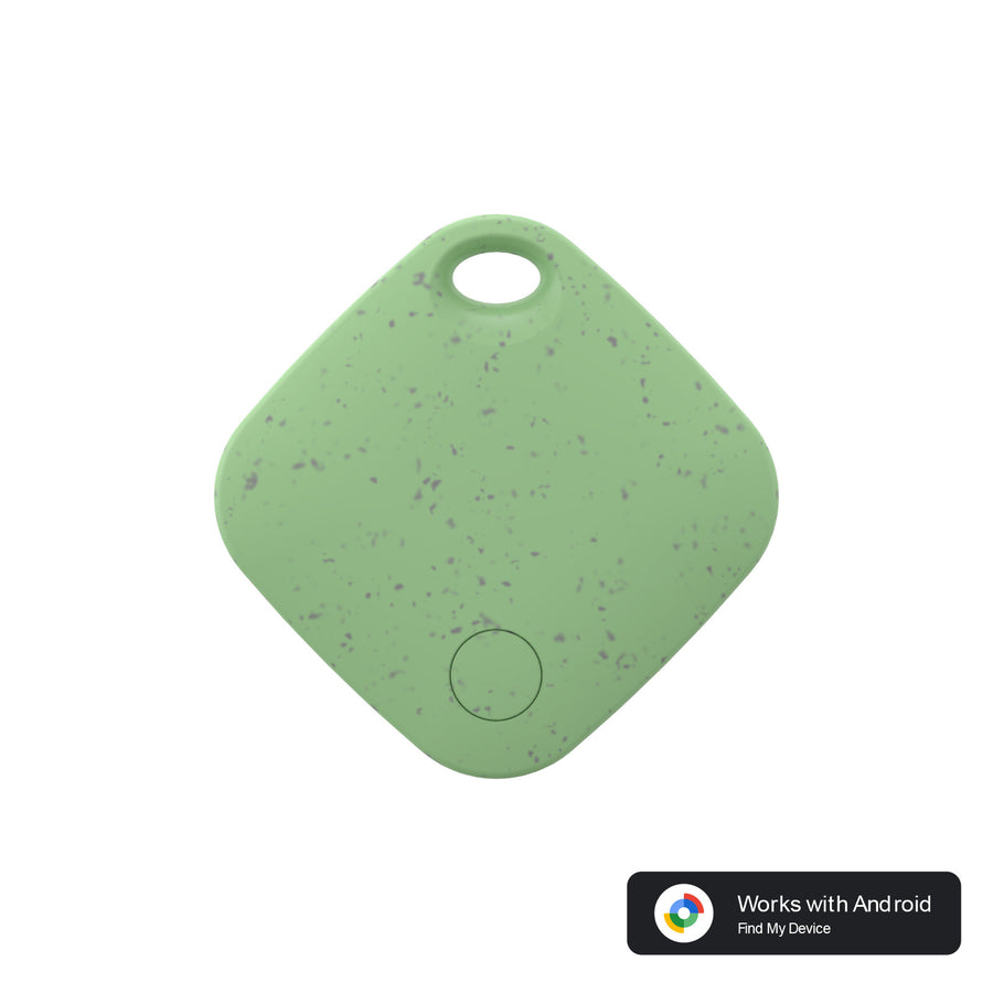 Green Smart Item Locator Tag for Android - Google Find My Device Compatible, Anti-Lost Tracker