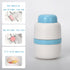 White And Blue 3-in-1 Pill Cutter Crusher & Storage Box - Portable Tablet Splitter Grinder for Precise Dosing