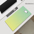 Yellow-Green Gradient Premium Large Silicone Mouse Pad - Non-Slip, 600x300mm for Office and Gaming