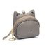 Grey Leather Frog Design Coin Purse - Cute Cartoon Mini Wallet Pouch for Keys & Coins with Keyring