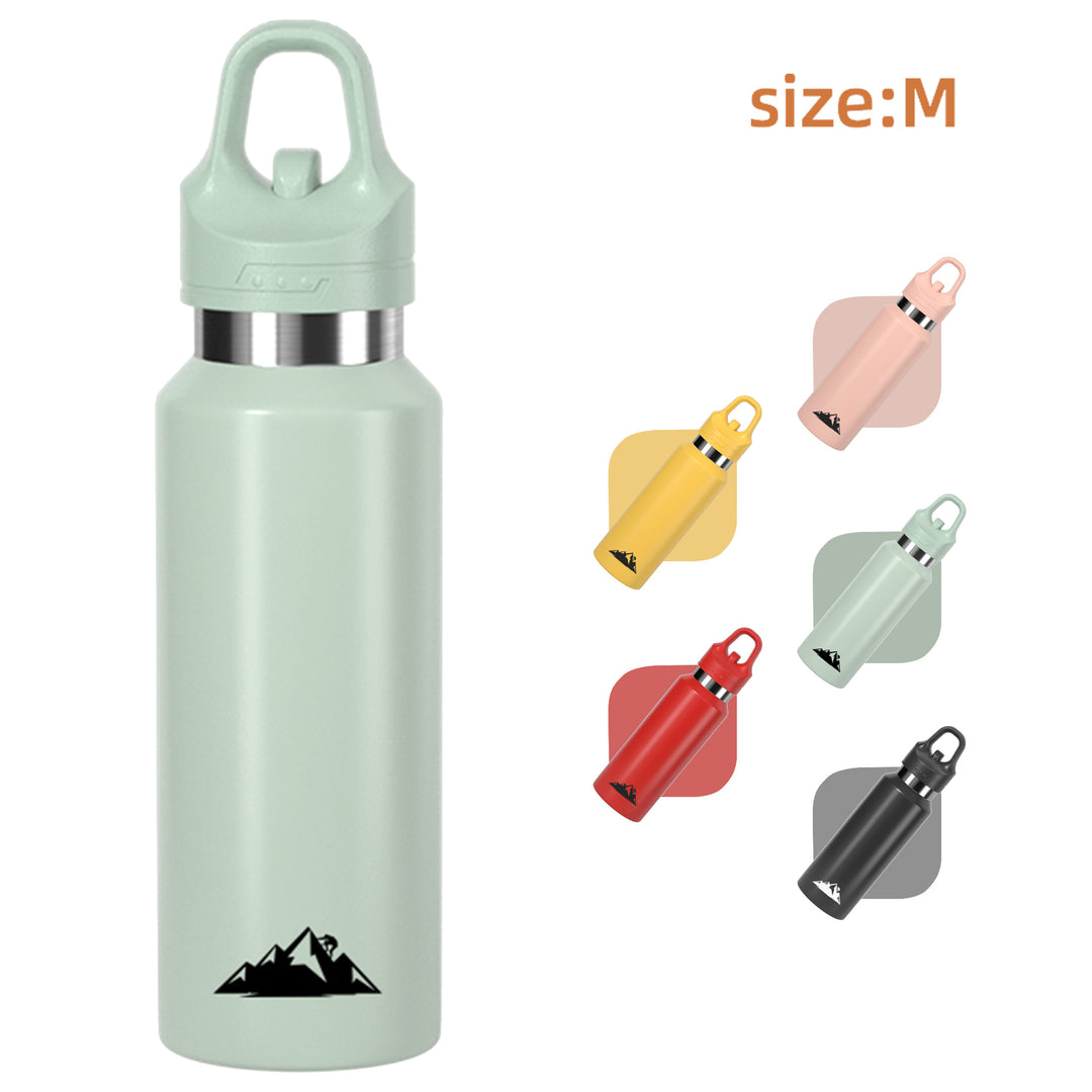 Green 480ml Insulated Stainless Steel Water Bottle - Leakproof One-Click Lid Thermal Flask for Hot & Cold Drinks
