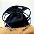 Black 2PCS Cute Lightweight Drawstring Crossbody Phone Bag - Simple Mini Shoulder Pouch (21x22cm)