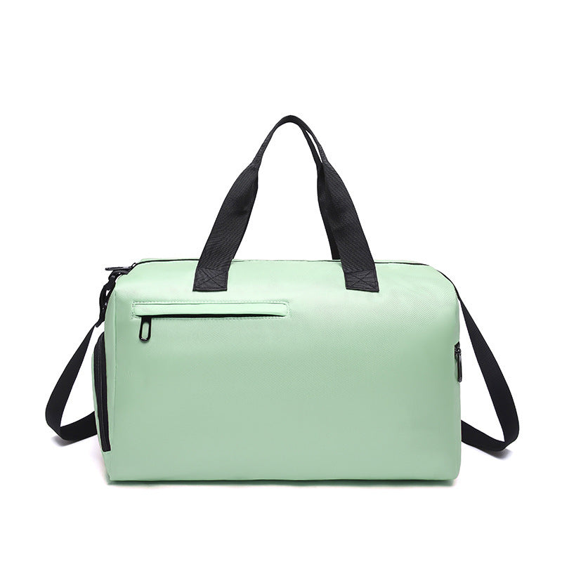 Green Men's Large Capacity Sports Duffel Bag with Wet/Dry Separation Pocket - Travel & Gym Tote