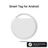 White Android Tracker - Google Find My Device Compatible Luggage and Pet Tracker