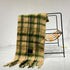 Yellow-green Plaid Color-Block Women&