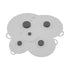 Grey Two-Set Five-Piece Silicone Fresh-Keeping Lids - Heat-Resistant, Anti-Spill, and Dust-Proof