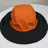 Orange Autumn-Winter Waterproof Sun Hat with Fleece Lining and Wide Brim