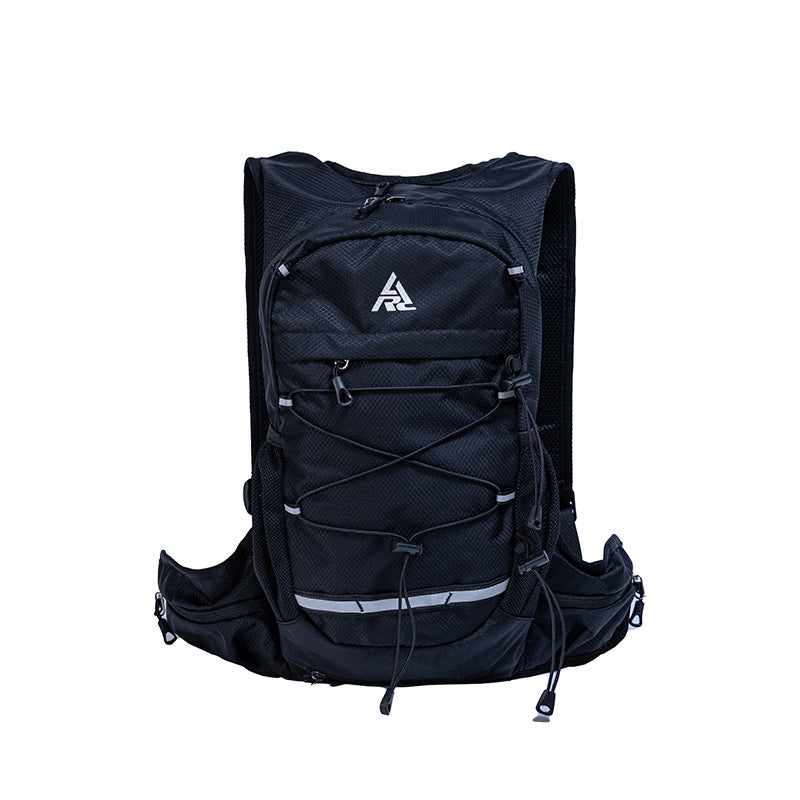 Black Lightweight Hydration Backpack for Trail Running, Cycling, and Marathons
