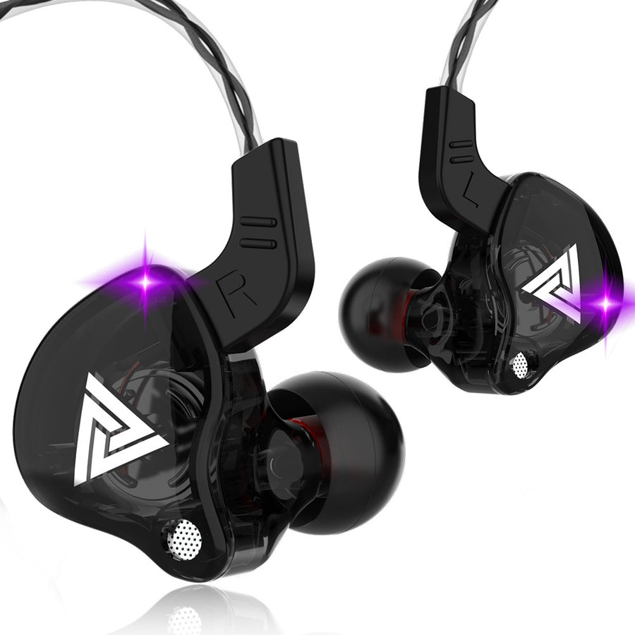 Hi-Res Audio In-Ear Monitor Earphones - Ergonomic Design, Dynamic Driver, with Mic & 3.5mm Jack(black)