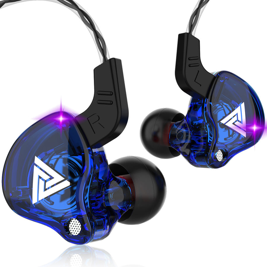 Hi-Res Audio In-Ear Monitor Earphones - Ergonomic Design, Dynamic Driver, with Mic & 3.5mm Jack(blue)