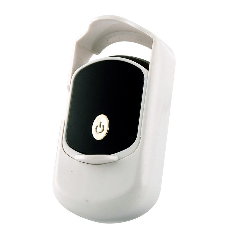 2pc Rechargeable Electric Heated Eyelash Curler - 55C Constant Temperature, LED Display, Gentle Curling(White)