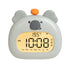 Cute Animal Digital Alarm Clock with Night Light, Temperature & Countdown Timer(Gray koala)