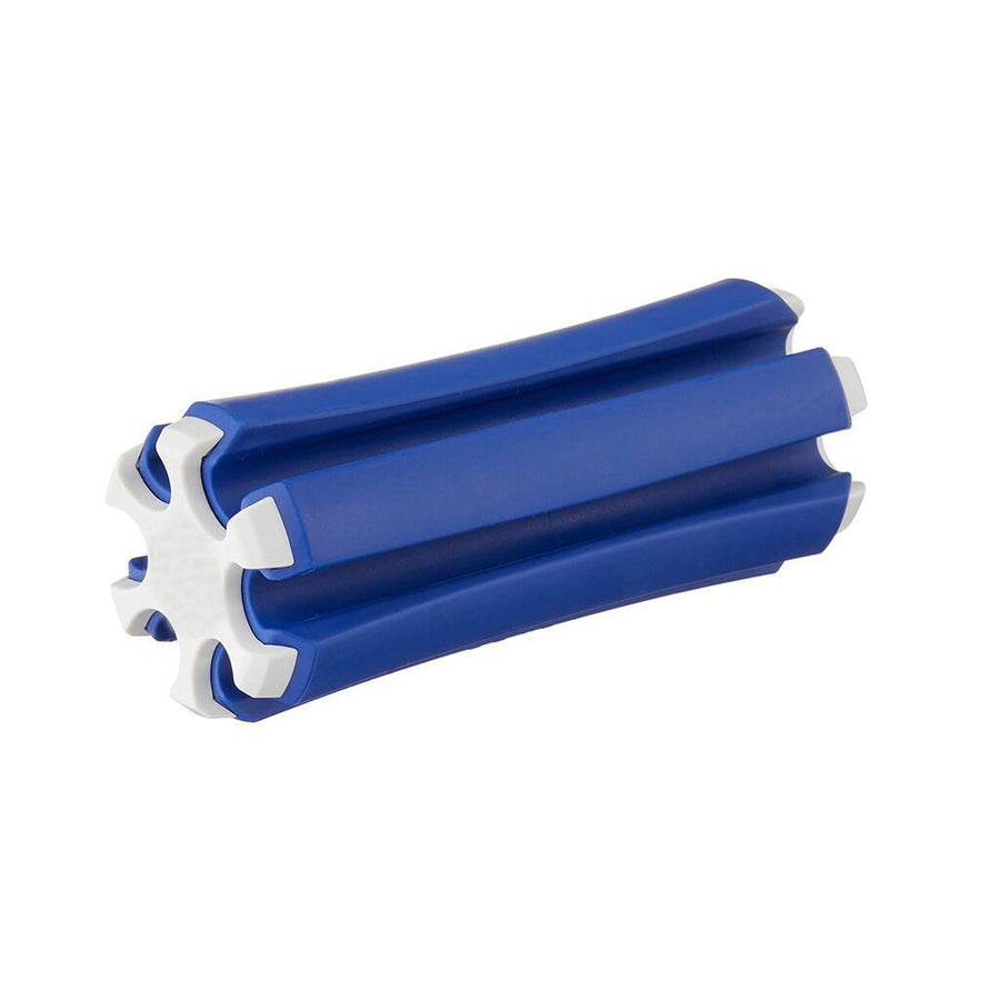 Portable Golf Club Carrier "SILO" - Holds 3 Clubs, Lightweight & Easy to (Blue and white)