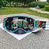Performance Motocross & Off-Road Goggles - Increased Impact Protection with Lens Lock System(Light blue frame transparent film)
