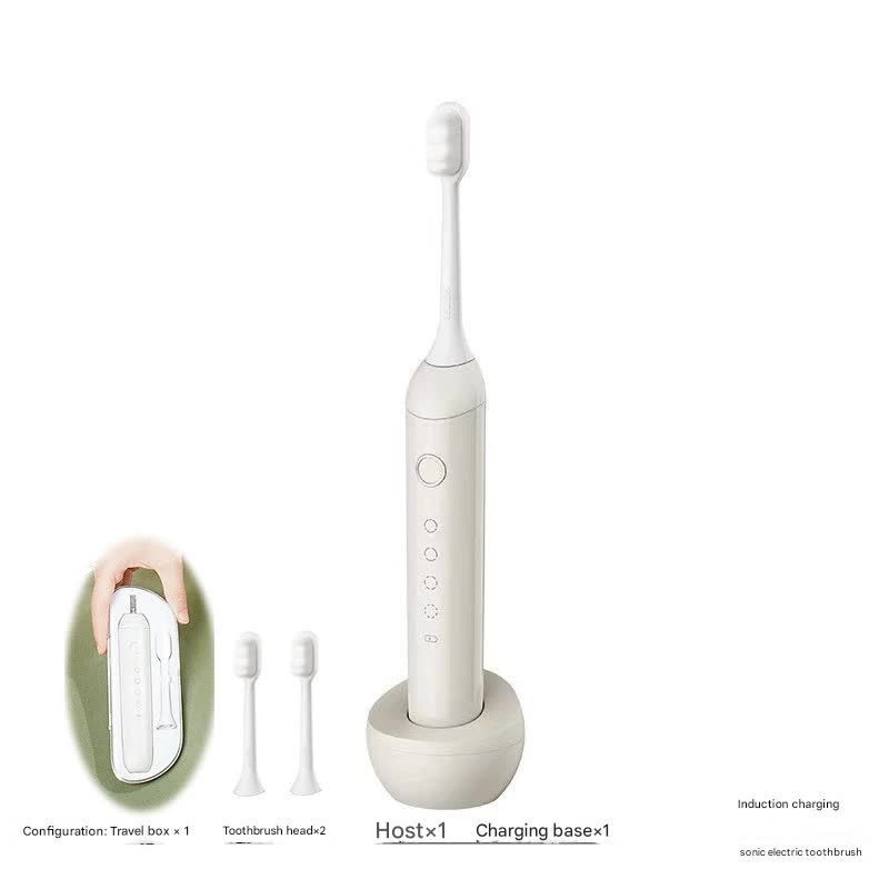 Sonic Electric Toothbrush with 31000 VPM, 4 Modes, 10000+ Soft Bristles, Travel Case & Charging Base(white)